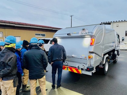 新型のパッカー車がやってきた！